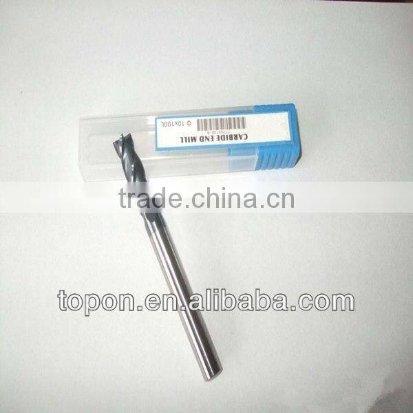 55 HRC long shank carbide taper end mill 10*100mm