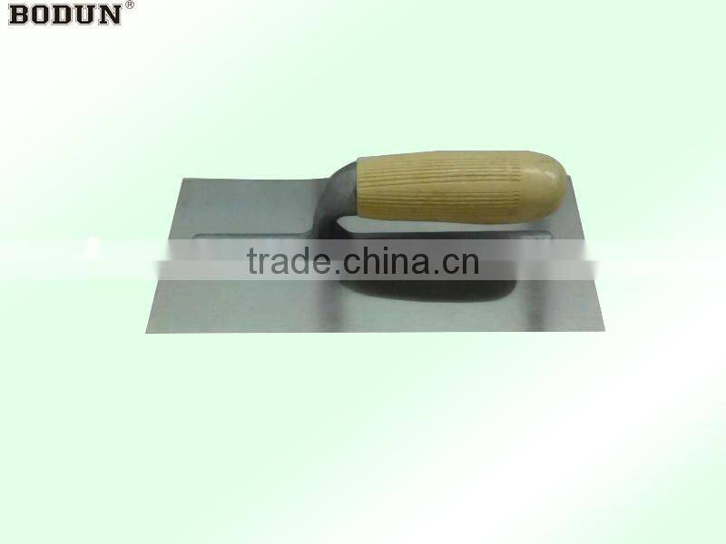 G1012 PT-5728 stainless steel plaster trowel with wooden handle