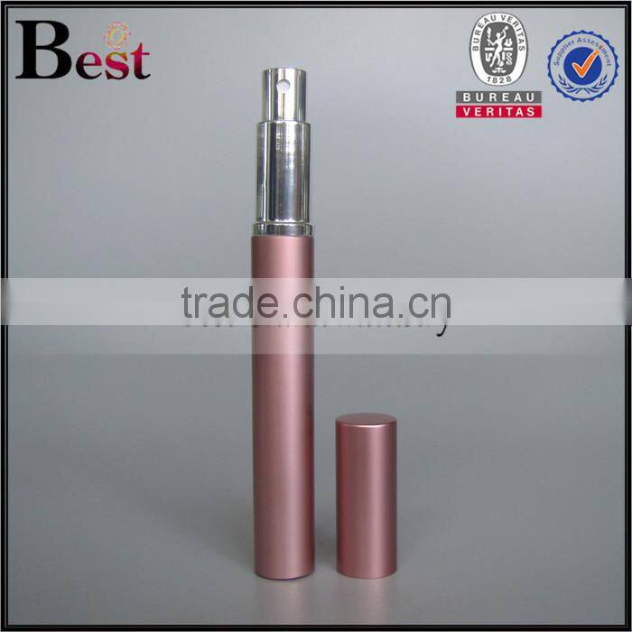 Shanghai Best 6ml perfume spray bottle pink pen perfume spray bottle pump spray bottle for perfume with aluminum cap