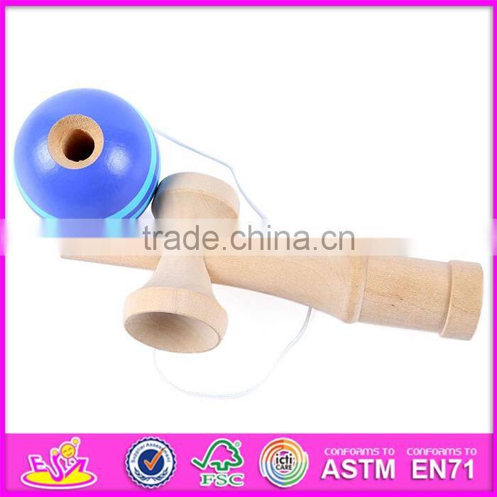 2017 New design funny children wooden toy kendamas for sale W01A192
