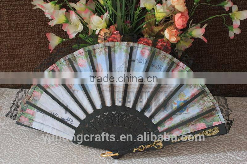 Spanish lace plastic party hand fan
