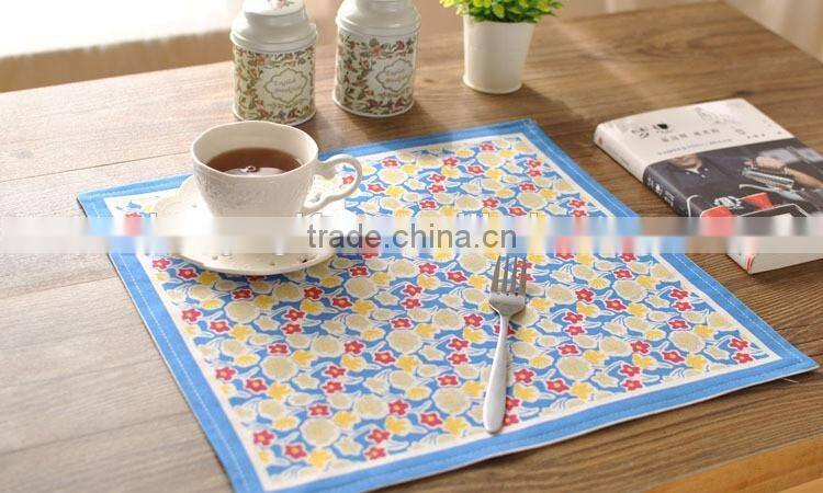 Classical European Priting Table Napkin Linen Cotton Folding Design Dinner Napkin