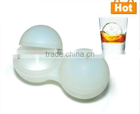 Silicone ice mold for drinks