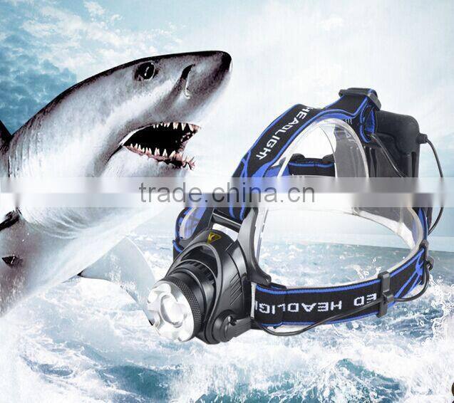 Multi-Function High Power T6 Zoom Focus Waterproof LED Headlamp