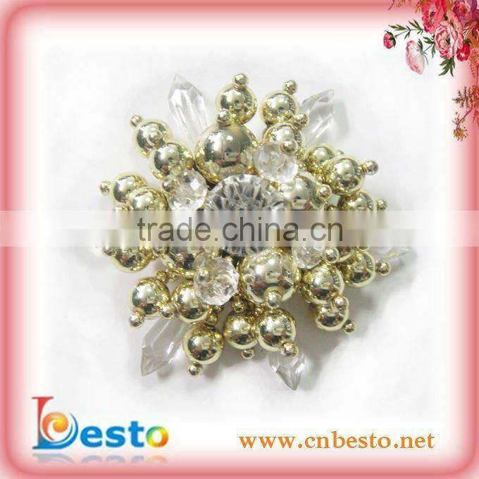 RF0050 bridal cheap wholesale crystal rhinestone brooch for wedding invitation