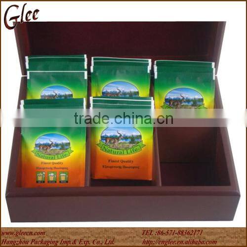 wood box for tea bag gift box with high quality