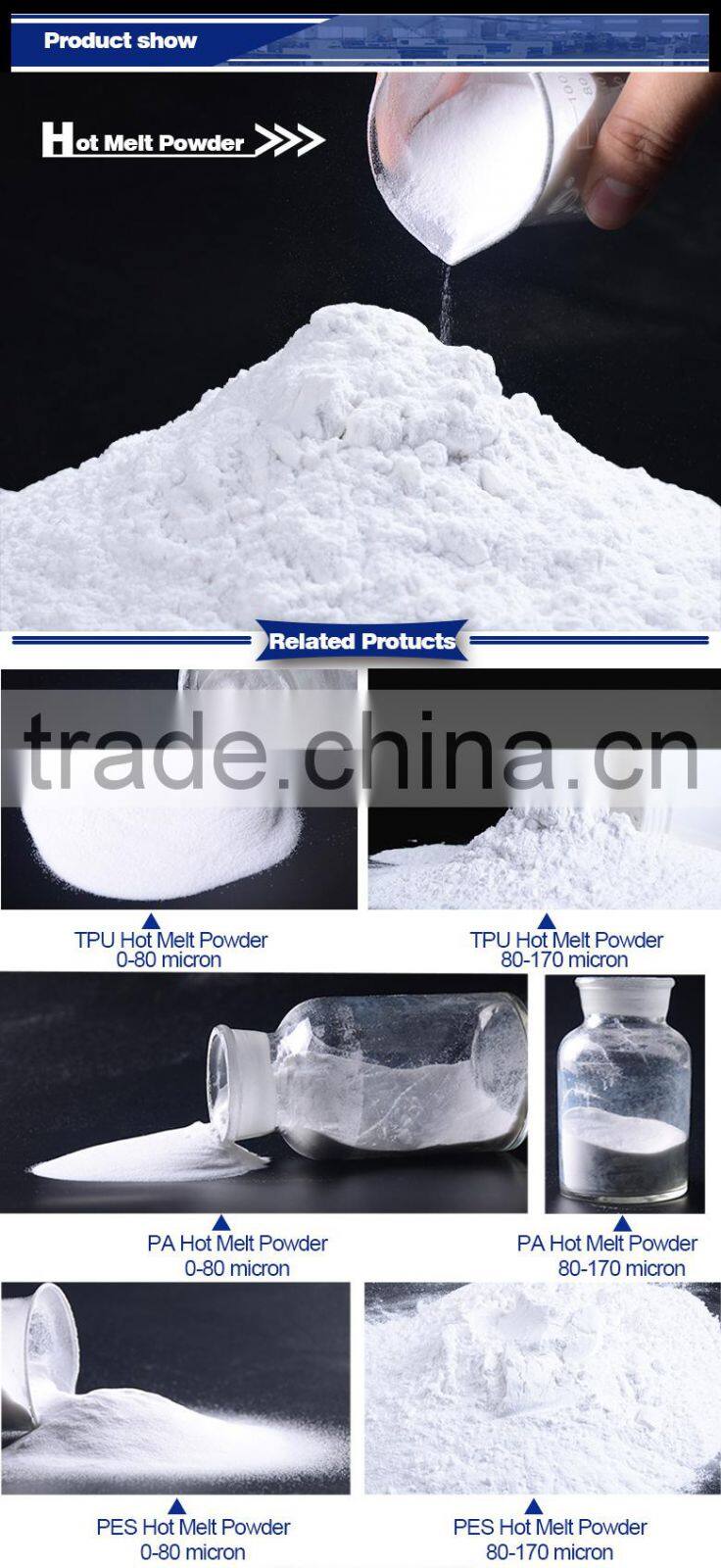 hot melt adhesive powder for heat transfer