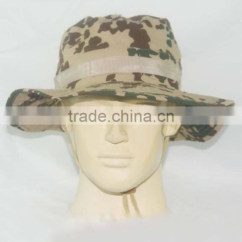 Custom camouflage bucket Wide-brimmed fedora hat fisherman cap