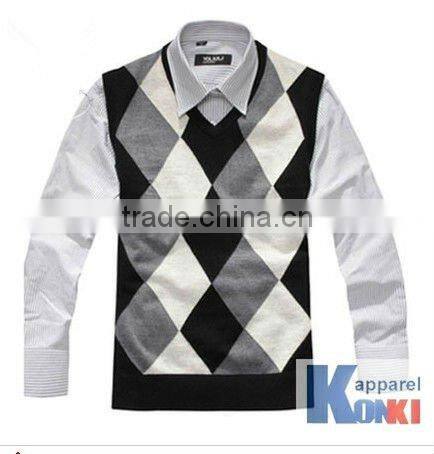 fashion mens cashmere vest/ good quality cashmere sleeveless