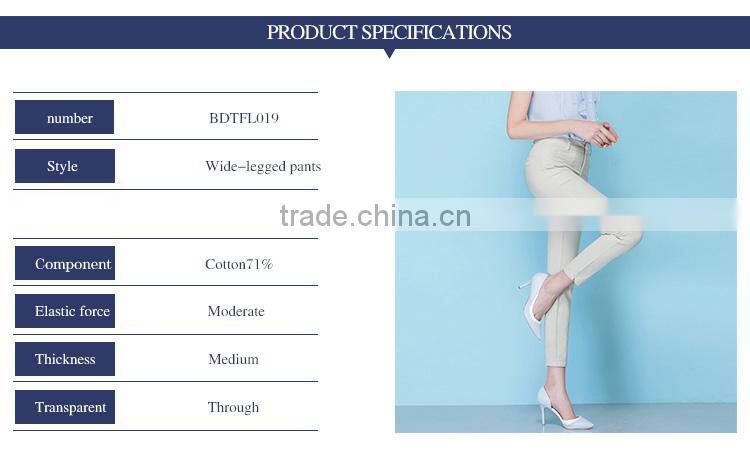 Summer 2017 new thin nine point pants, women casual small feet pencil trousers, sample can be customized