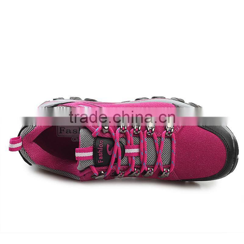 new style purple female fashion climbing shoes sneakers sample for women, best quality outdoor sport walking shoes price cheap