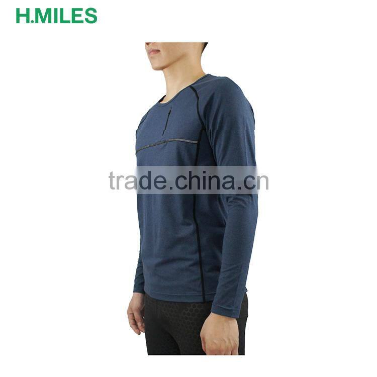 Running gym fitness new model plain blank full sleeve clothes men's t-shirt