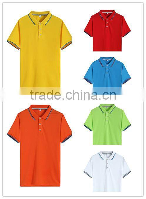 In stock high quality unisex wholesale blank customer polo-shirt