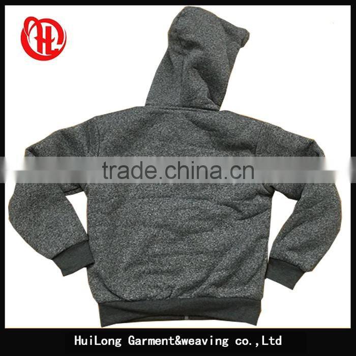 Children zipper closure heavy fleece hoodies for boy