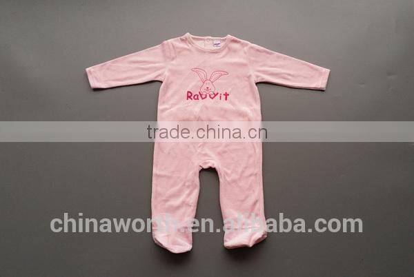 cheapest baby romper girl's velvet foot long sleeve romper