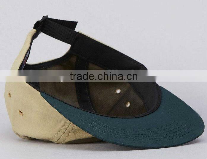 Custom two tone 5 panel hat sewing pattern