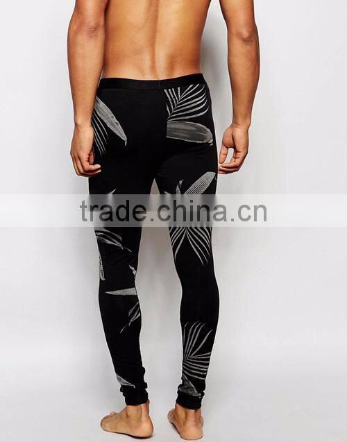 Men full floral pattern printed loungewear leggings custom