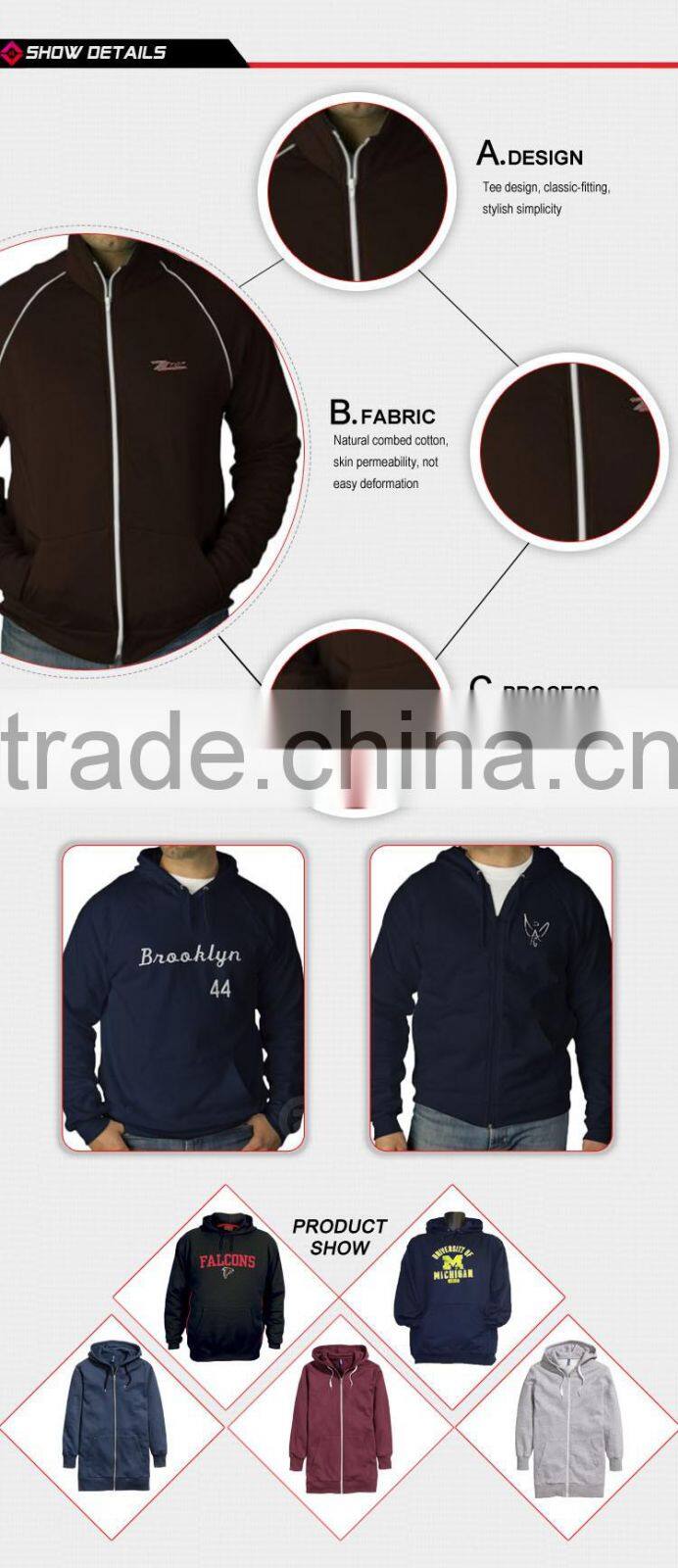 Ploar Fleece Printed Wholesale Crewneck Custom Men Sweatshirt Hoodies