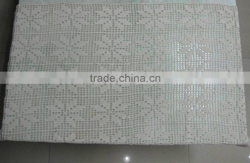 Wholesale cotton crochet lace embroidered tablecloth