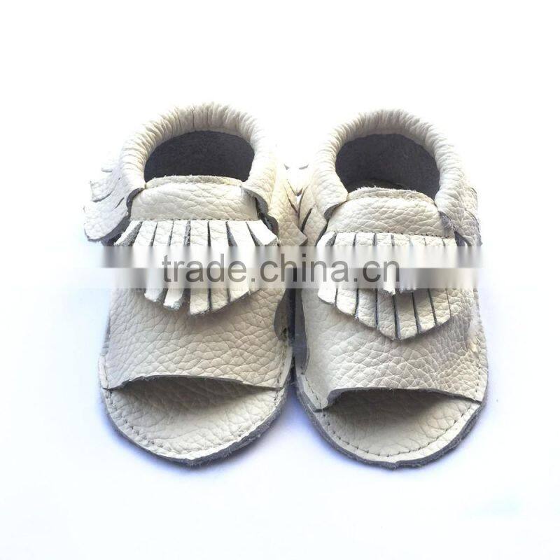 2016 baby summer moccasin shoes genuine leather sandal shoes