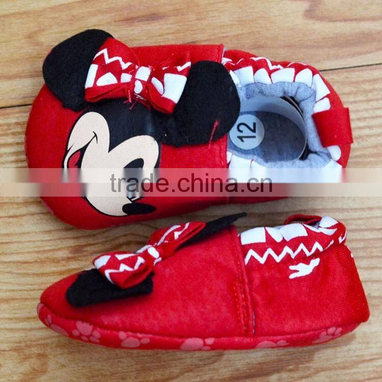 Mickey Smiling face printed Baby footwear
