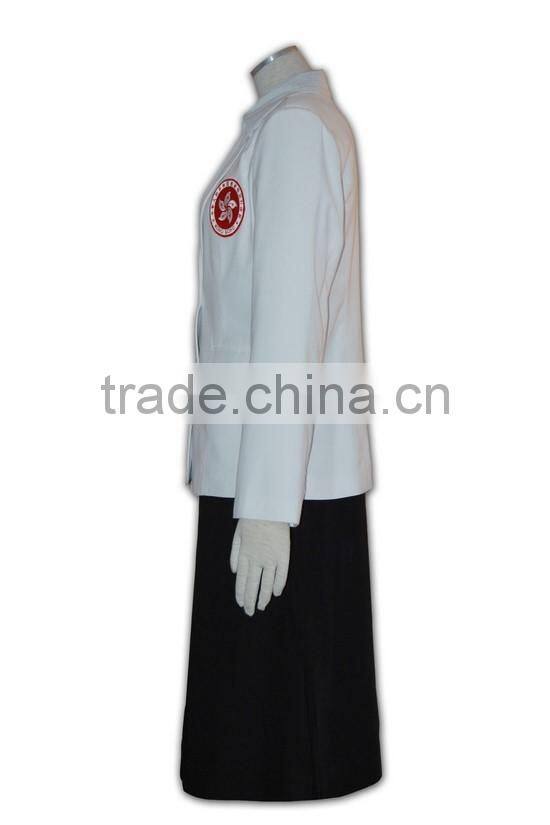 Tailor-made Festival short sleeve low MOQ white new design uniforms company