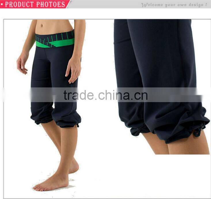 Hot Sale Custom Capri Yoga Pants Wholesale Loose Sport Pants For Women