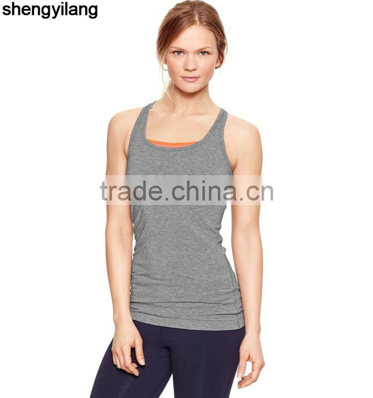 Fitness bodybuilding tank top Wholesale breathable and comfortable sports vest guangzhou clothing factory