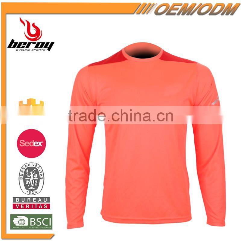 Wholesale Mens Plain Long Sleeve Thermal T Shirt for Sports Fitness