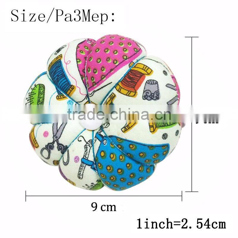 D&D Pumpkin Fabric Needles Pin Cushion Sewing With Elastic Wrist Belt