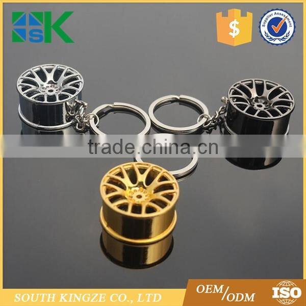 Cheap price zinc alloy auto tire model best friend keychain