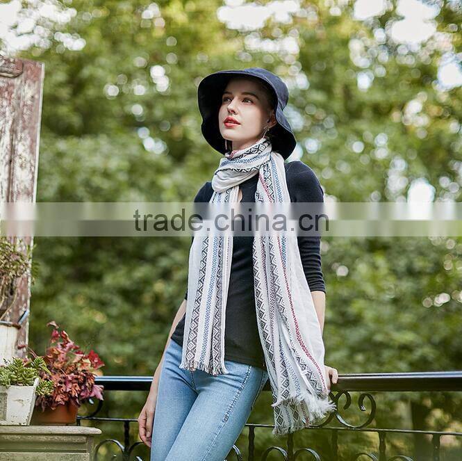 New women fashion jacquard scarf lady soft winter autumn ethnic scarves shawl