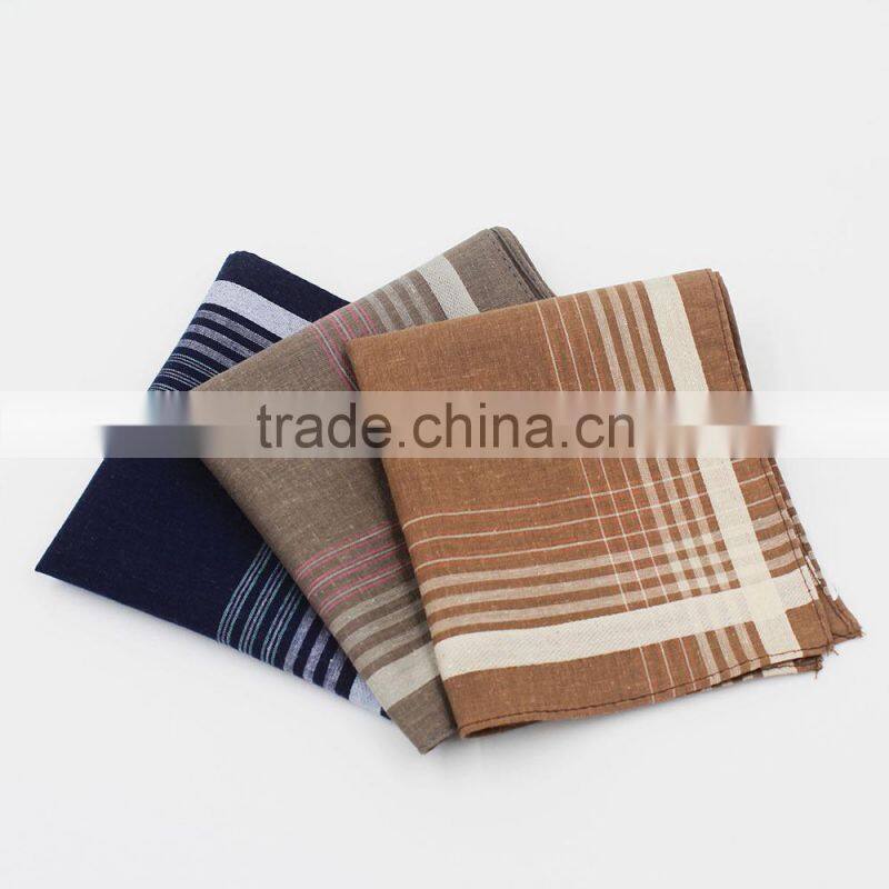 Factory direct hot sale wholesale 100% cotton mens handkerchief