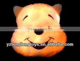 New design custom colorful heart plush LED light pillow
