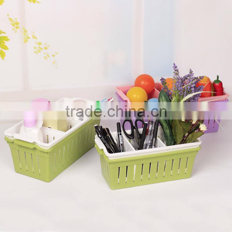 Plastic storage baskets with different sizes Small plastic storage baskets bathroom storage baskets