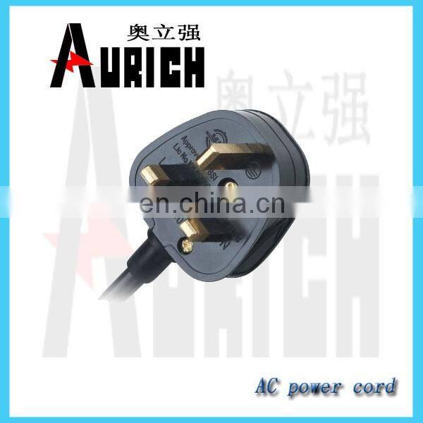 uk BS type low voltage power cord and plug for commputer