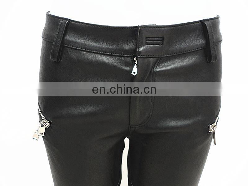 wholesale stretch leggings stretch lamb leather pants stretch pants for ladies