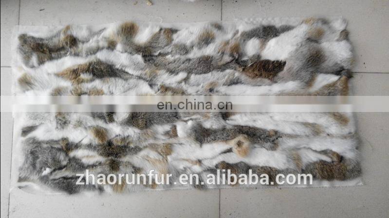 100% Real natural rabbit fur plate