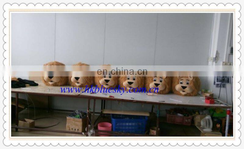 2014 gold lion heads mascot costumes