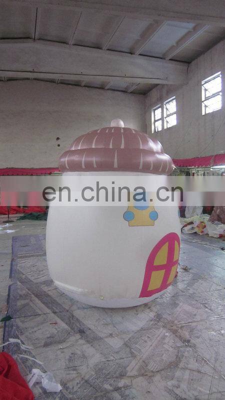 customized printed small inflatable house with led light for advertising