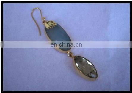 Gem stone Earrings Stone Studded Womens Fashion Jewelry