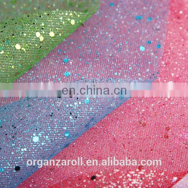 High Quality Fabric Polyester Pet Sequin Film Tulle Rolls