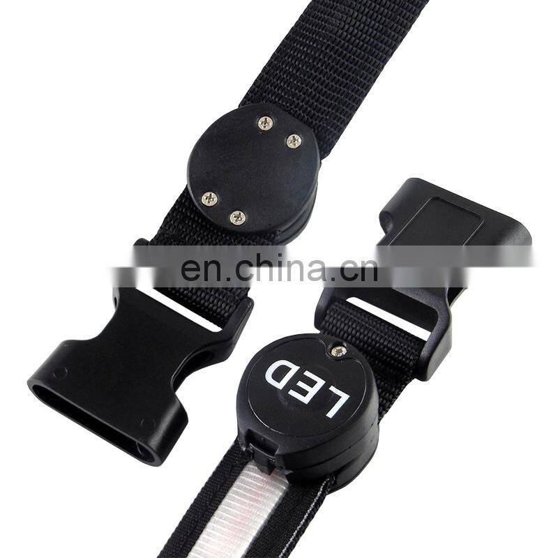 Best selling top design flashing belt USB rechargeable flashing belt flashing belt for decoration
