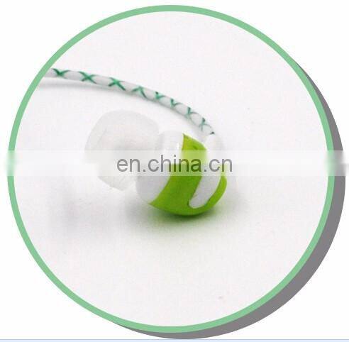 Cheap glow in the dark glowing stereo earphone with mic