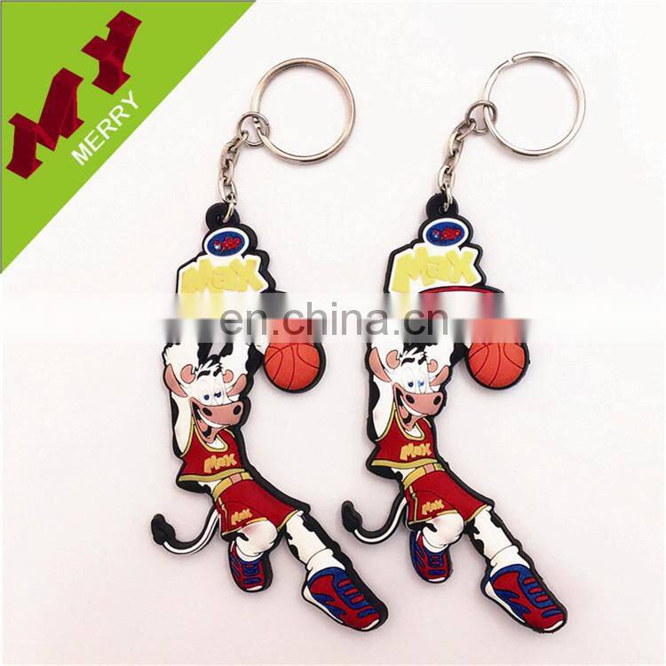 Guangzhou factory cheap custom soft pvc keychain