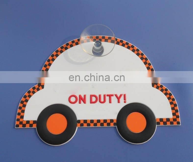 PVC Car Sticker Embossed Logo Suction Car Sign Car Badge