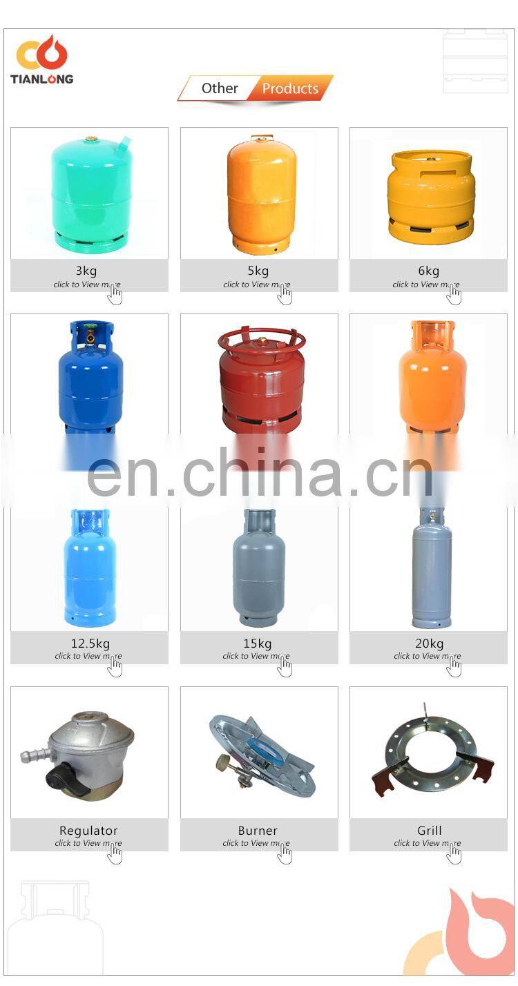 Libya 15kg empty lpg gas cylinder parts/cooking lpg cylinder parts/composite lpg cylinder for sale