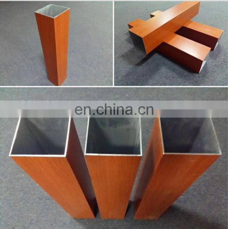 6063 T5 wood grain aluminium circular tube manufacturer