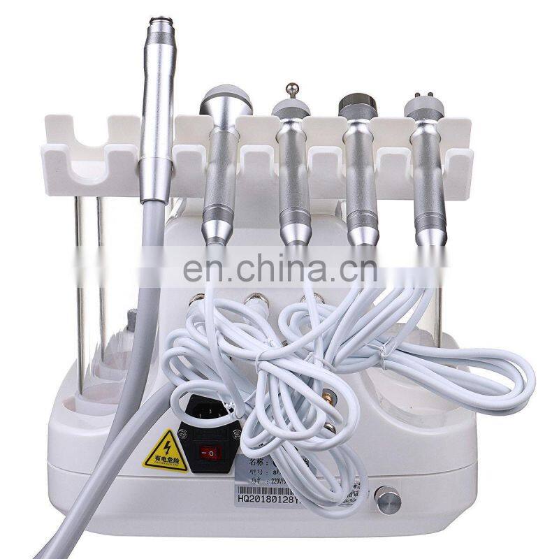 Factory 8 in 1 Spa use Dermabrasion Diamond Peeling skin rejuvenation acne treatment aqua peeling machine