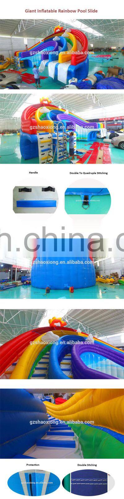 Summer Water Play Equipment Large Inflatable Water Park With Water Slide Good Prices Selling